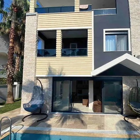 Willa Pars Antalya Three Story Villa, Private Pool And Roof Terrace Three Bedroom For Six Guests