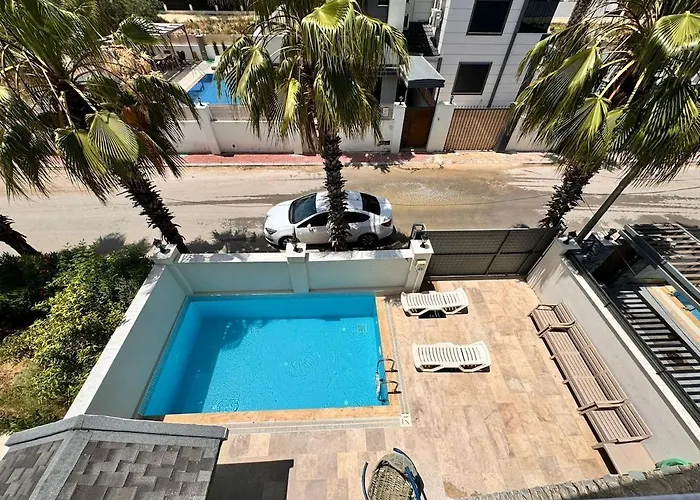 Pars Antalya Three Story Villa, Private Pool And Roof Terrace Three Bedroom For Six Guests * Belek